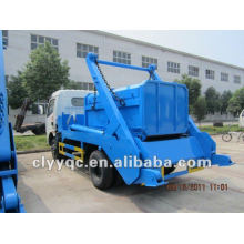 DongFeng 4x2 mini garbage truck 4m3 hydraulic lifter garbage truck
